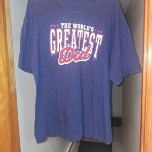 The World's Greatest Dad Short Sleeve Tee - Blue